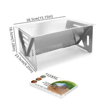 Portable Stainless Steel Folding BBQ Grill for Outdoor Camping