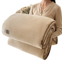 Double-Sided Faux Cashmere Multifunctional Blanket Thickened Plush Office Nap Blanket Sofa Shawl Throw