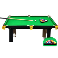 Kids' Large Billiard Table Set, Mini Pool Table for Boys and Adults, Educational Game for Family Fun, Birthday Gift Toy