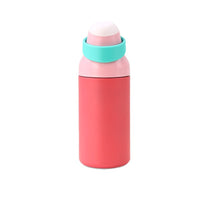 Macaron Color-Block Insulated Water Bottle, Leak-Proof Portable Travel Mug for Commuting