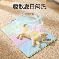 Pet Cooling Gel Mat for Cats and Dogs - Foldable, Waterproof, Scratch-Resistant