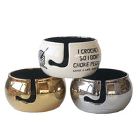 Creative Yarn Bowl for Knitting and Crocheting - Ceramic Storage Holder