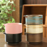 Japanese Wabi-Sabi Ceramic Matcha Bowl with Spout and Whisk Set, Handmade Tea Ceremony Tool & Salad Bowl
