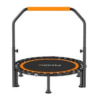 Foldable Indoor Trampoline for Kids and Adults, Mini Rebounder with Suction Cups
