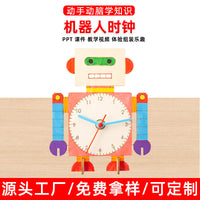 DIY Robot Clock Craft Kit for Kids - Educational Time Learning Model