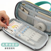 Ins Style High-Capacity Pencil Case for Girls, Unique Design Stationery Organizer