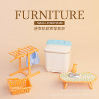 Dollhouse Miniature Furniture & Accessory Sets for Pretend Play