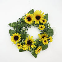 Artificial Bird Egg Wreath for Spring Easter, Green Leaf Garland Door Wall Decor