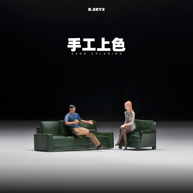 1:64 Scale Miniature Figure Models for Diorama and Macro Photography