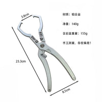 Aluminum Alloy Fish Gripper, Multifunctional Long Nose Fishing Pliers, Fish Lip Grabber, Outdoor Fishing Tool
