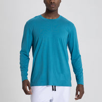 Men's Long Sleeve Basketball Training T-Shirt Quick Dry Running Fitness Top