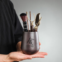 Teaware 6-Piece Set with Ebony Tea Tools and Zisha Pen Holder