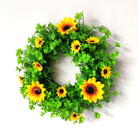 Artificial Eucalyptus Hydrangea Rose Daisy Wreath for Home Decor and Events