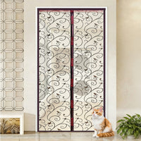 Magnetic Screen Door with Full Frame Hook & Loop, Hands-Free Mesh Curtain for Doors, Pet/Kid Friendly, Easy Installation