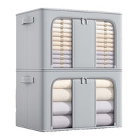 Large Foldable Storage Box for Clothes and Quilts, Dustproof Organizer Bin