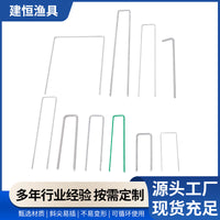 跨境U型地钉景观固定桩防草布滴灌管固定钉园林户外帐篷钉镀锌