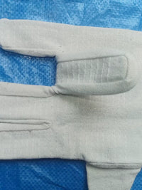 Heavy-Duty Double-Layer Canvas Work Gloves for Welding and Mechanical Tasks