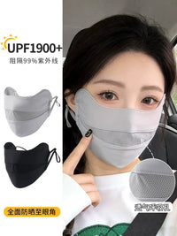Ice Silk UV Protection Face Mask for Summer Outdoor Activities