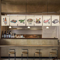 Japanese Style Izakaya Noren Curtain for Restaurants and Bars