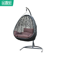 Nordic Indoor Rattan Wicker Hanging Basket Chair Swing for Balcony