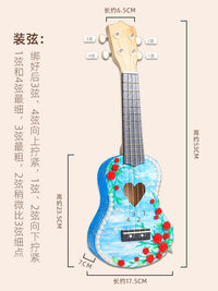 DIY Mosaic Ukulele Craft Kit for Kids - Educational Musical Instrument Assembly Toy