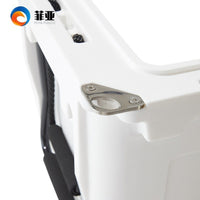 55L Wheeled Cooler Box with Pull Rod for Outdoor Camping and Refrigeration