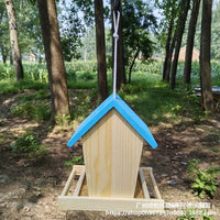 Outdoor Bird Feeder Hanging Wild Bird Feeder for Balcony Garden Yard Automatic Rainproof Seed Dispenser