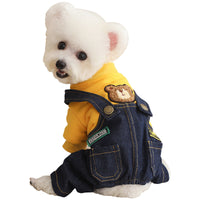 Teddy Dog Winter Jumpsuit for Small Puppies, Schnauzer, Bichon, Pomeranian