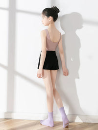 Girls' Ballet Dance Leotard and Shorts Set for Practice and Performance