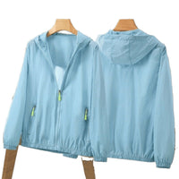 Women's Plus Size Breathable UV Protection Ice Silk Sun Protection Jacket
