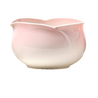 Ins-Style Petal Ceramic Bowl for Salad, Dessert, Coffee, and Yogurt