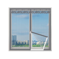 Magnetic Nano Diamond Mesh Window Screen for Insect and Cat Protection, Drill-Free Installation