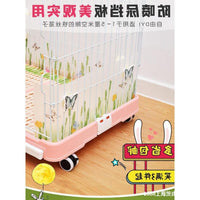 Lashige PVC Pet Cage Urine Splash Guard for Rabbits & Cats