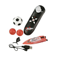 Mini 2.4G Remote Control Boat High-Speed Electric Toy with Dual Propellers for Kids