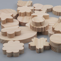 Lightweight Clay Blind Box Wooden Bases for DIY Crafts