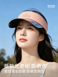 UV Protection Sun Visor for Women, Breathable Outdoor Sports Tennis & Running Hat