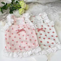 Floral Lace Princess Dress for Small Dogs and Cats