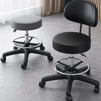 Adjustable Swivel Bar Stool with Footrest for Kitchen, Salon, Lab, and Office