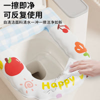 EVA Waterproof Toilet Seat Cushion, Adhesive, Universal All-Season Washable Pad for Household Toilets