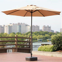 Outdoor Patio Umbrella with Crank Lift, Market Table Umbrella for Garden, Deck, and Poolside
