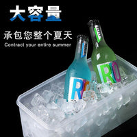 Press-Type Ice Cube Tray with Lid and Storage Box, Food-Grade for Home and Commercial Use