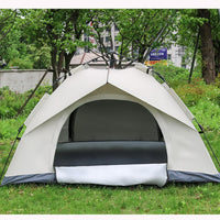 Automatic Pop-Up 3-4 Person Double Layer Camping Tent for Outdoor Hiking and Travel, UV Protection & Waterproof