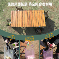 Portable Camping Trash Bag Holder for Outdoor Picnics and Table Edges, Stainless Steel