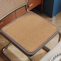 Rattan Mat Seat Cushion for Office Chairs and Stools, Breathable Cooling Pad for Summer