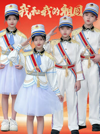 Children's Flag Bearer Performance Uniform for School Ceremonies and Marching Bands