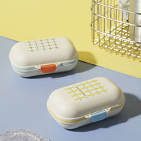 Portable Travel Soap Dish with Lid and Drain for Bathroom and Dorms
