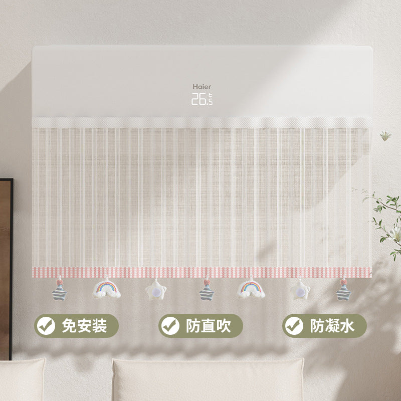 Summer Air Conditioner Wind Deflector Cover for Home Wall-Mounted Units, Magic Sticker Baby Anti-Direct Blow Wind Shield