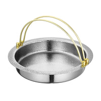 Thickened Stainless Steel Japanese Sukiyaki Hot Pot for Induction Cooker and Gas Stove