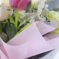 Marshmallow Cotton Paper Flower Wrapping Paper for Bouquets, Solid Color Floral Packaging Material