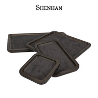 Walnut Solid Wood Jewelry Display Tray for Bracelets, Necklaces, Rings, and Collectibles